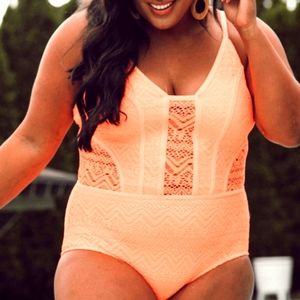 AMARYLLIS😎 Scarlett Crochet One Piece SWIM suit bathing poolside beach wear